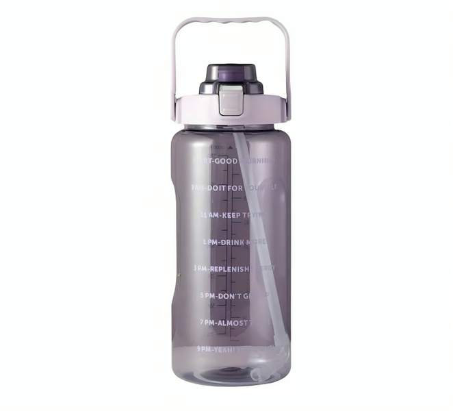 NGAT Motivational 2L Bottle with Straw | Lightweight | Leakproof