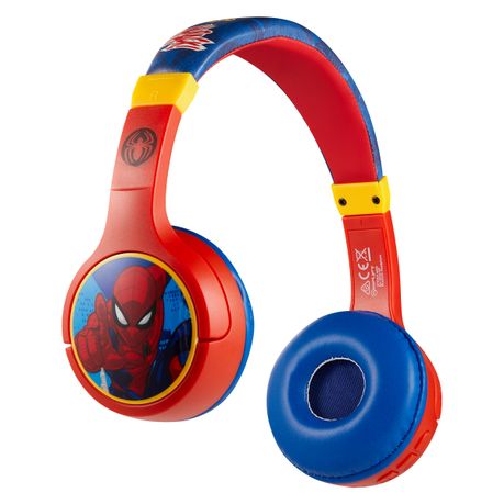 Marvel Spider-Man Youth Logo Bluetooth Headphones with Cord