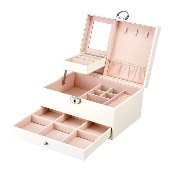 23cm Double-Layer Jewelry Organizer Box