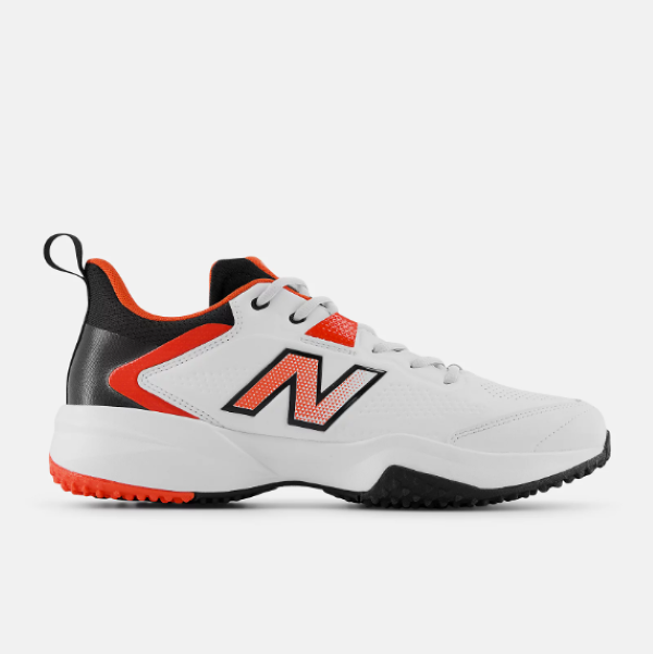 New Balance Men's FuelCell CK4020v6 Cricket Shoes - White/Neo Flame/Black
