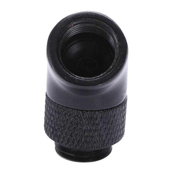 G1/4 Screw Thread 45 Elbow Rotary-Male To Female Connector Black