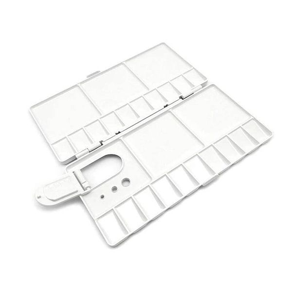 25 Grids Folding Watercolor Palette Art Painting Supplies
