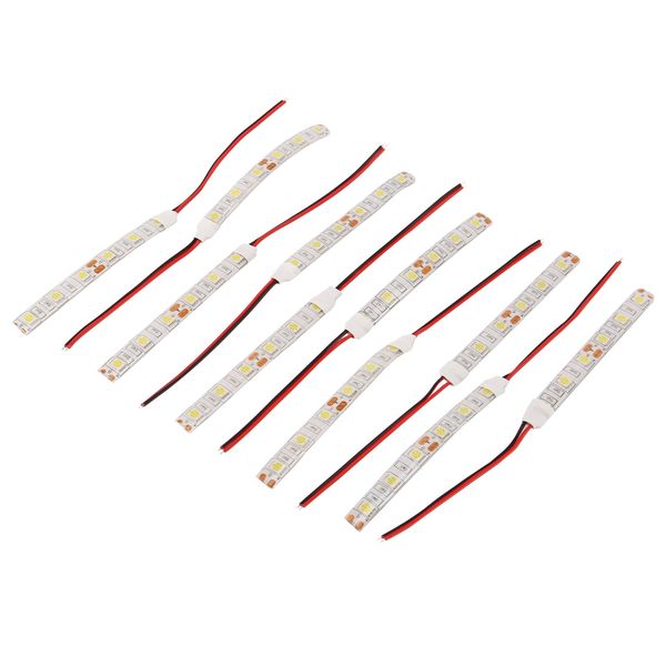 10Pieces 10Cm Waterproof White 5050 Led Strip Lights Dc 12V Caravan