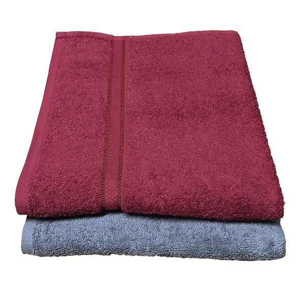 2 Pack Bath Towel Luxury Cotton 80 x 140cm P18