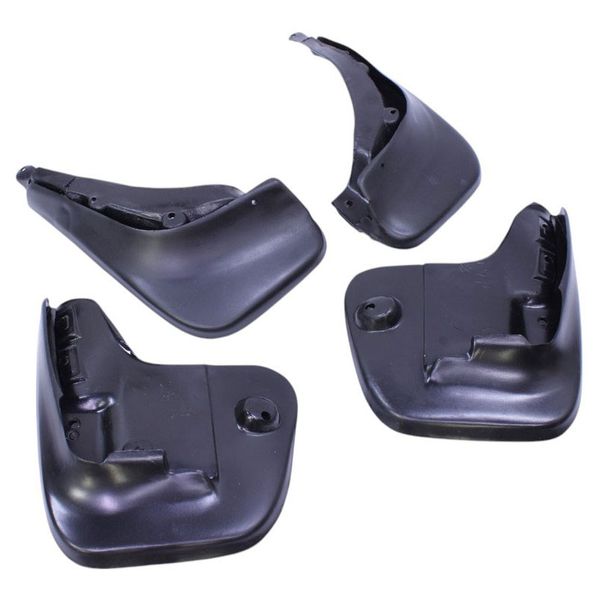 Rubber Mudflaps Compatible with VW New Polo Classic 2001+ - Black - Set