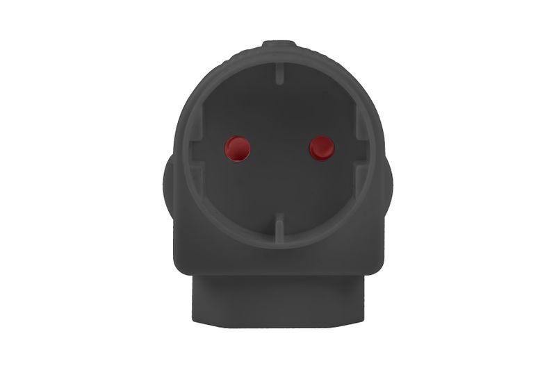 Electricmate Schuko/Euromate Adaptor - Black