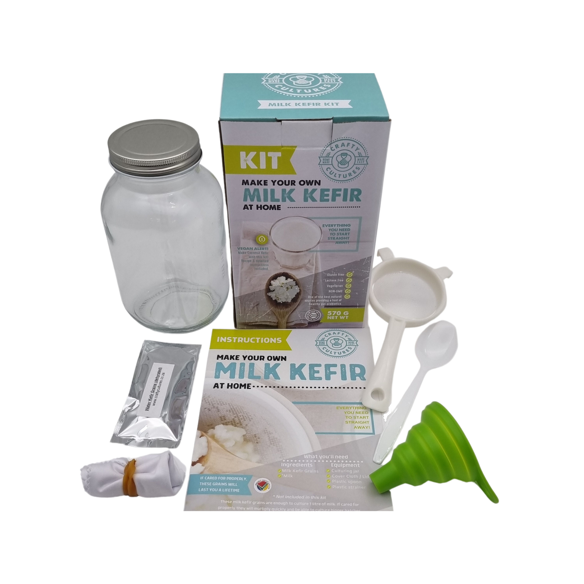 Crafty Culture's Milk Kefir Kit Shop Today. Get it Tomorrow