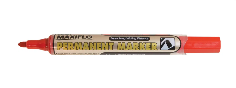 Pentel - Maxiflo Marker Bullet Tip Nlf50 Permanent - Red