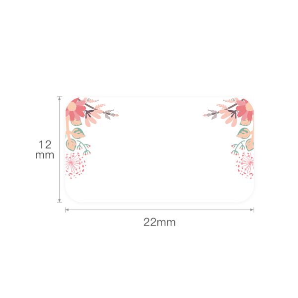 Niimbot - D11/D110 - 12*22mm - 260 Thermal Labels - Spring Red Design