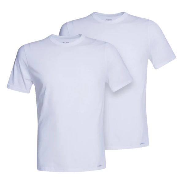 JOCKEY UNDERWEAR 2 Pack Crew Neck UNDERSHIRT 100% Cotton