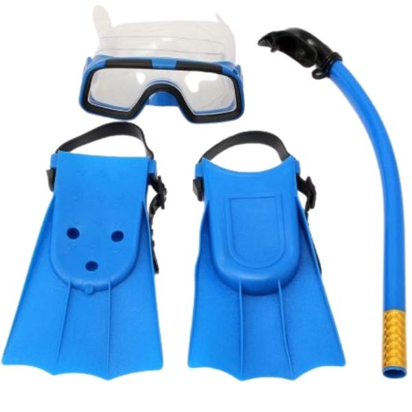 SourceDirect - Mask &amp; Snorkel Set with Flippers - Green (Ages 1-3 Years)