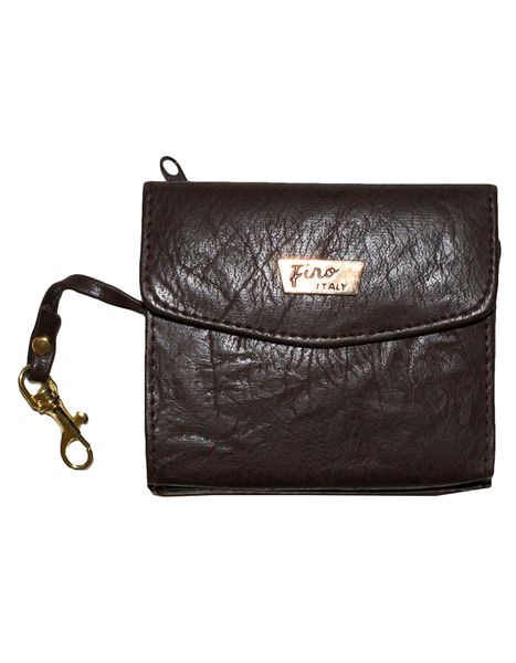 Fino SK-9919 Faux Leather Wallet with Belt Clip – Brown