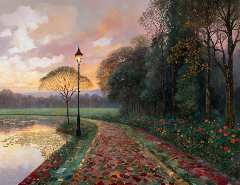 Modern Canvas Wall Art Home Decor - Glass Pathway