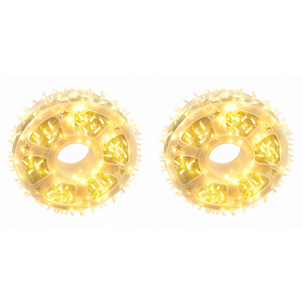 2Pack 50M Outdoor&amp;Indoor LED Christmas Fairy Decoration Events String Light