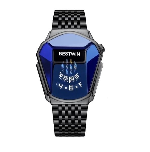 New Bestwin Luxury Brand Sport Watch- Silver Black
