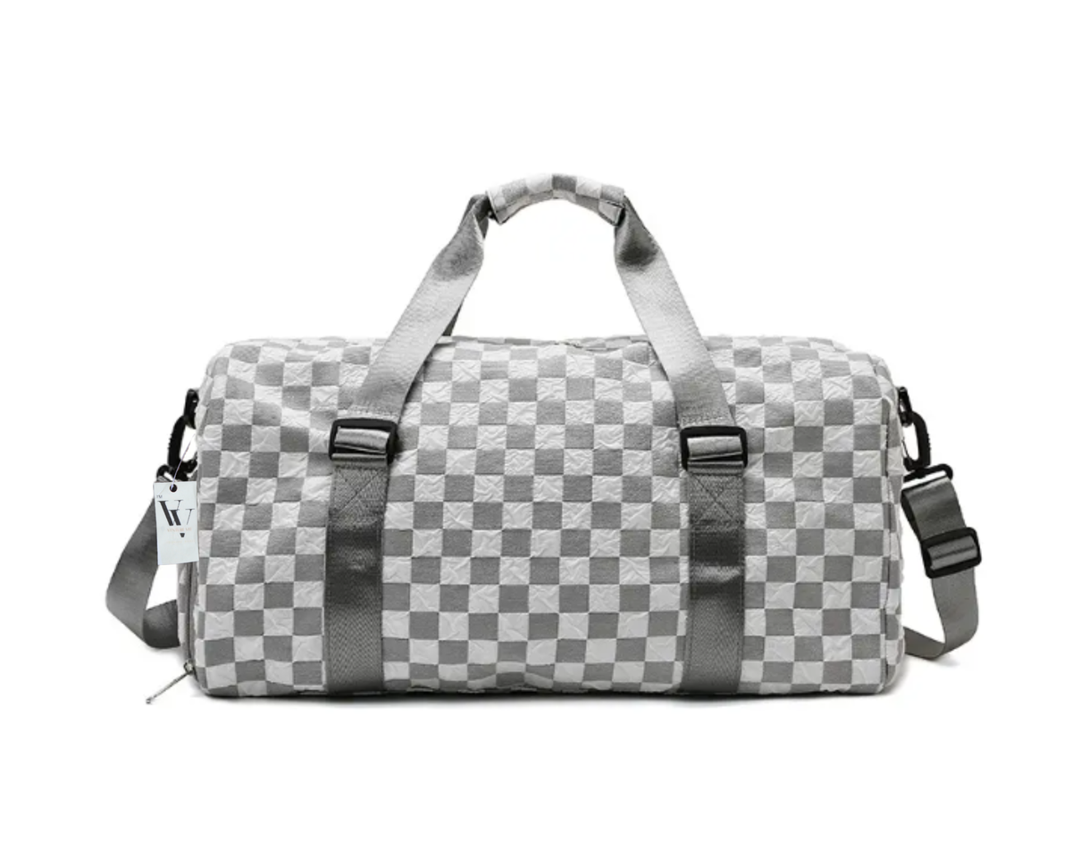 Checkered Print Waterproof Travel Gym Duffel bag | Shop Today. Get it ...