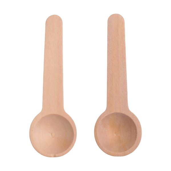 100 Pieces Mini Wooden Spoons Small Wooden Spoons Condiments Salt Spoons fo