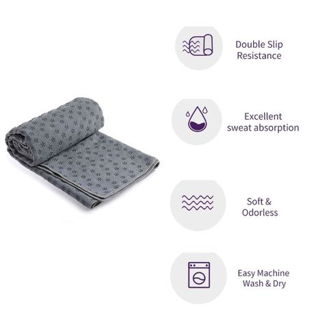 Wonder Towel Yoga Microfibre Bikram Pilates Towel Non Slip Fast