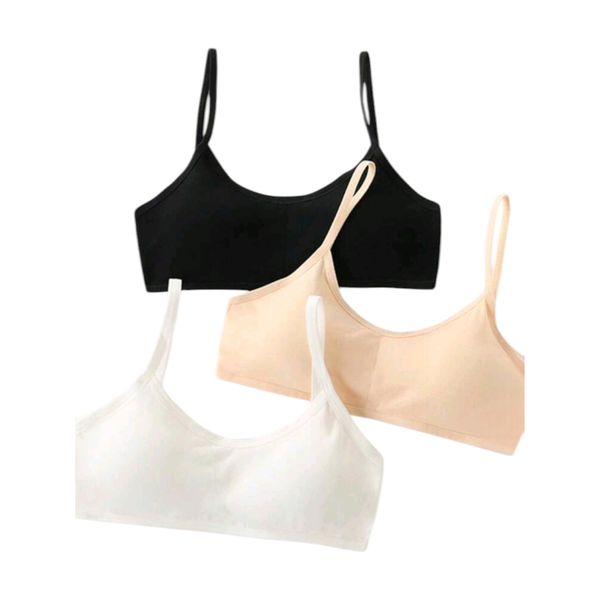 Girls Tween Padded Bra Set of 3 - 8-11 Years Old