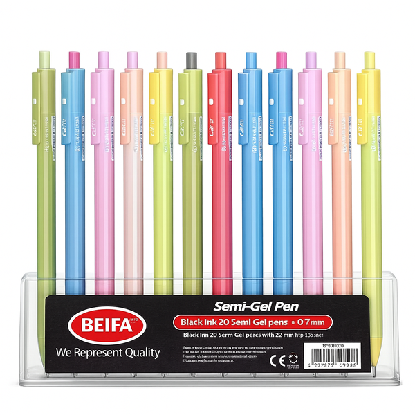 Blank Ink Gel Pens - 50-Pack , 0.7mm Fine Tip-50 Pens