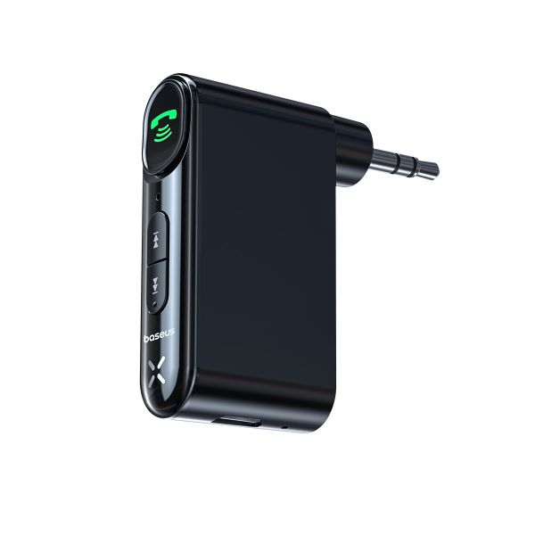Baseus BSBA-02 Aux Bluetooth Audio Receiver: BT 5.0, 10m Range,10H Playtime