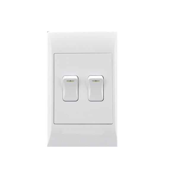 Switch 2L - 1Way 2X4 White E/Mate