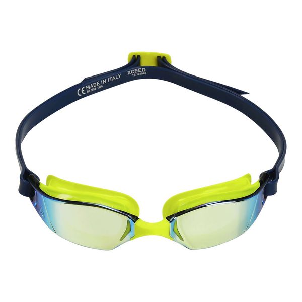Aquasphere Xceed - Yellow Titanium Mirrored Lens - Swim Racing Goggles