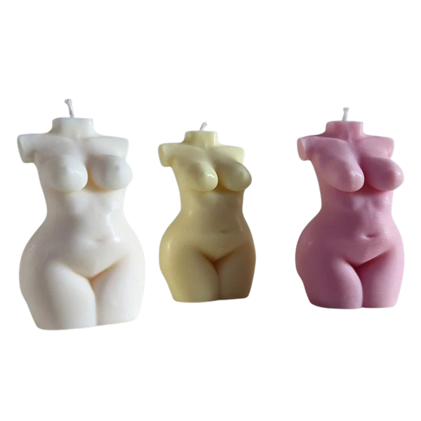 Mixed Color Body Candle Set of 3