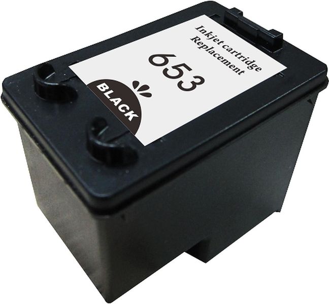 Vivid Colours Black Inkjet Cartridge Compatible with HP 653 XL - High Yield