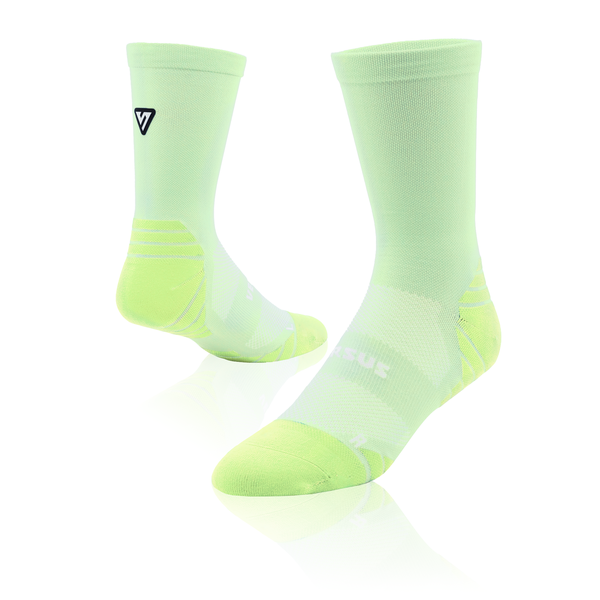 Versus Classic Lime Active Crew Tab Socks