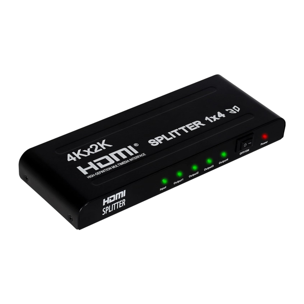 4K HDMI 4-Port Splitter With 3D Support For Media Streaming Devices