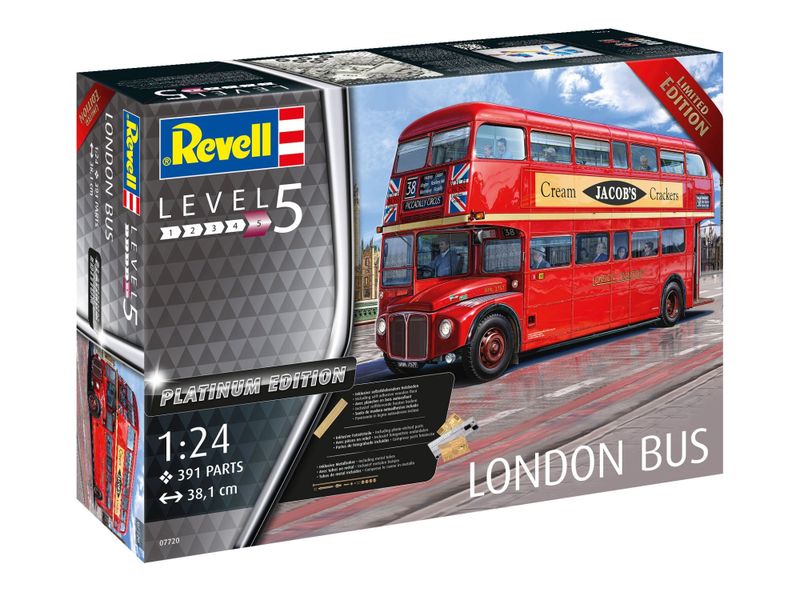 Revell 1/24 London Bus Plastic Model Kit (Platinum Edition)