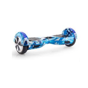 Smart Self Balance Scooter w Bluetooth Hoverboard Blue Camo