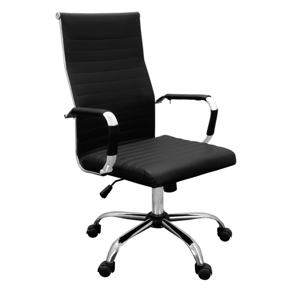 Everfurn Jupiter High Back Office Chair with Padded Seat (PU Leather)