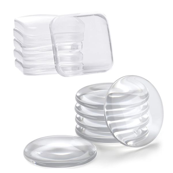 12pc Door Handle Wall Protector Self Adhesive Bumper Pads Cabinet Furniture