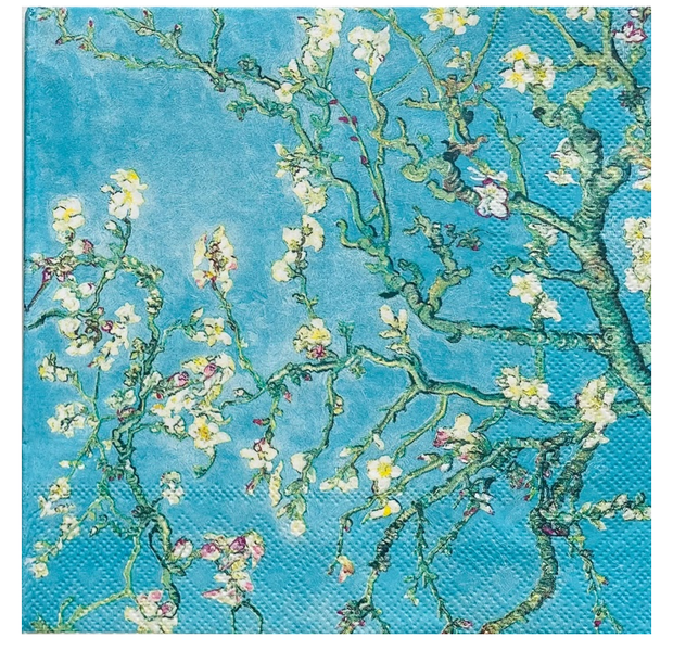 Vincent Van Gogh - Almond Blossom Serviettes 2 Ply (40 Piece)