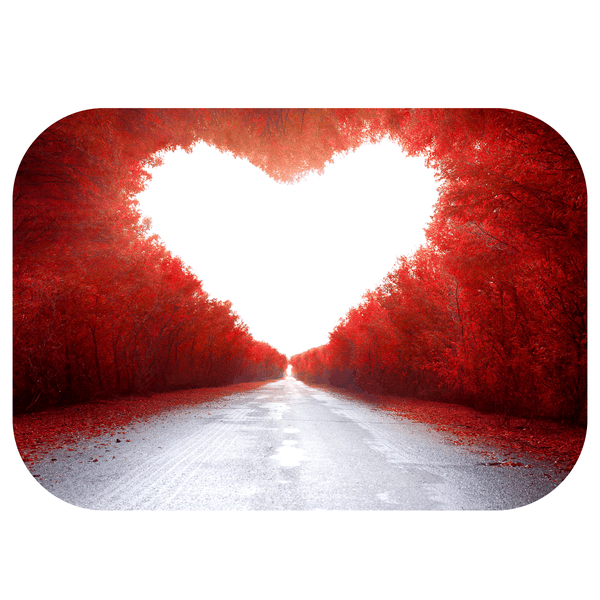 Sunlight Red Heart Printed mouse pad
