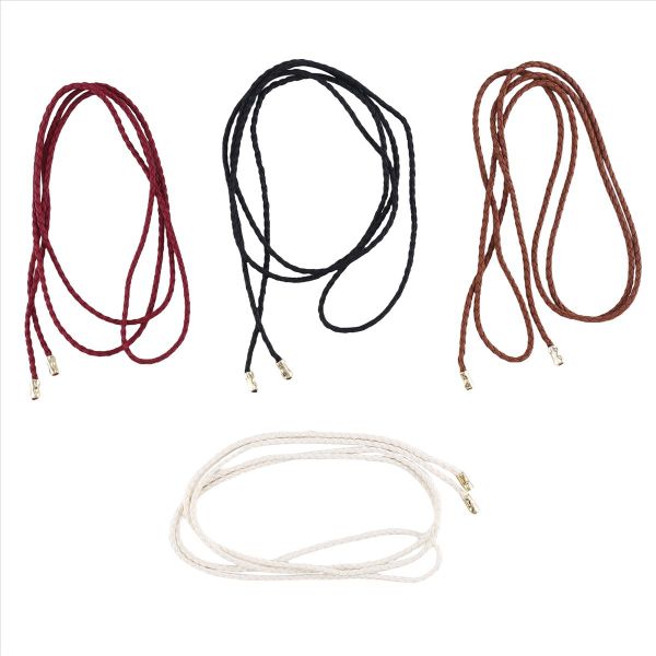 Women Pu Leather Knitted Waist Belt Rope Chain Set for Women - 4 Piece