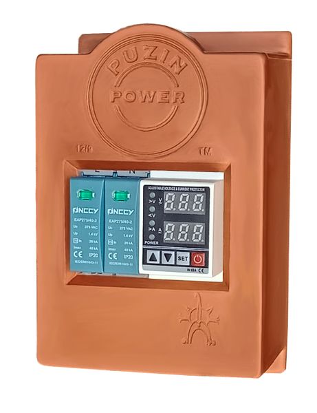 Over / Under Voltage Protector &amp; Surge / Lightning Protector - Single Phase