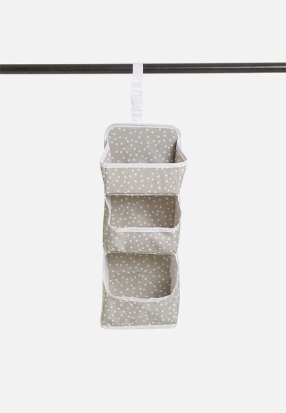 Spotty hanging 1-tier organizer - grey