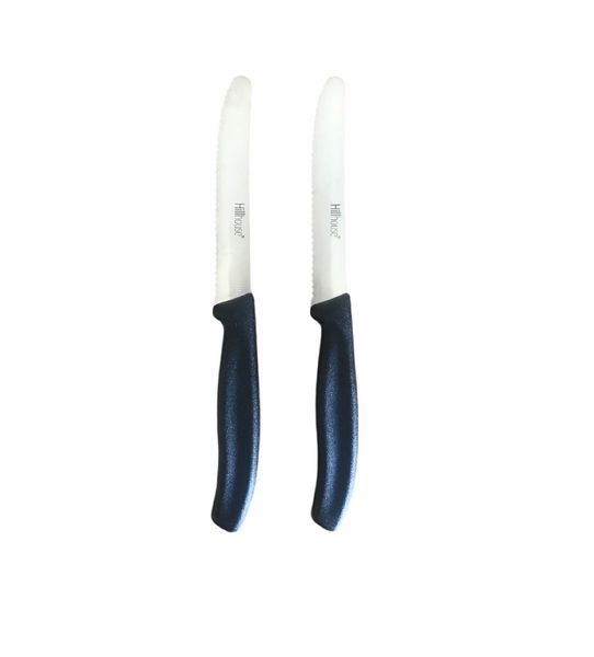 Hillhouse Stainless Steel Universal Knife - Black x 2