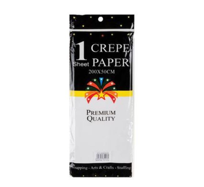 SD Homeware - White Crepe Paper