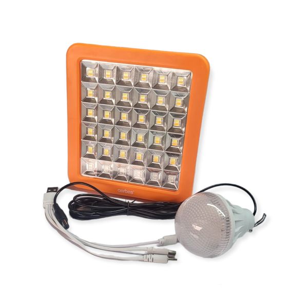 AB-TA147 100W Solar Flood Light Large Green and Red Flashing