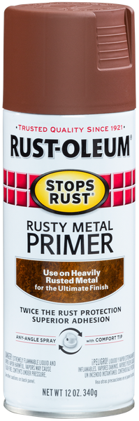 Rust-Oleum Stops Rust Flat Rusty Metal Primer 340g