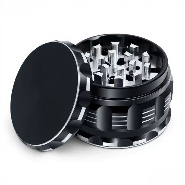 Aluminum Alloy Herb Grinder with Mesh Screen 63mm