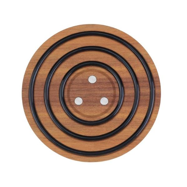 Synergy360 Magnetic Wooden Trivet, 8" Heat-Resistant Pot Holder