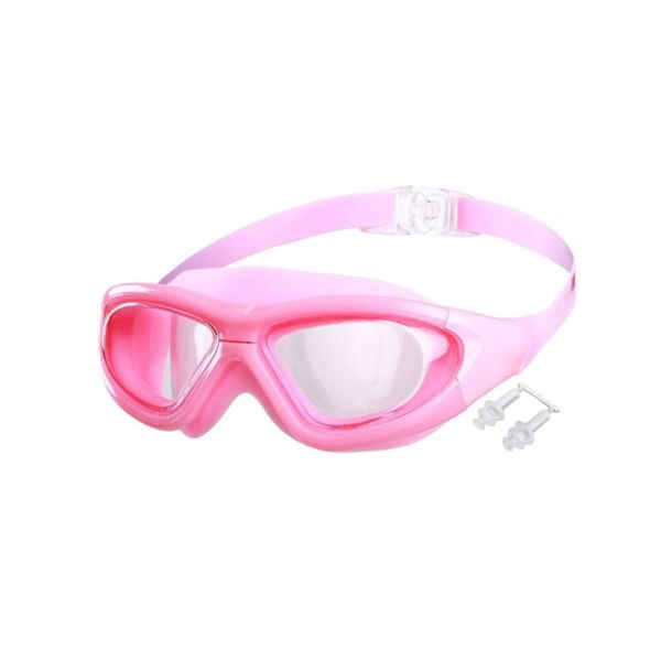 Adjustable Waterproof Swimming Goggles with Silicone Seal and UV Lens