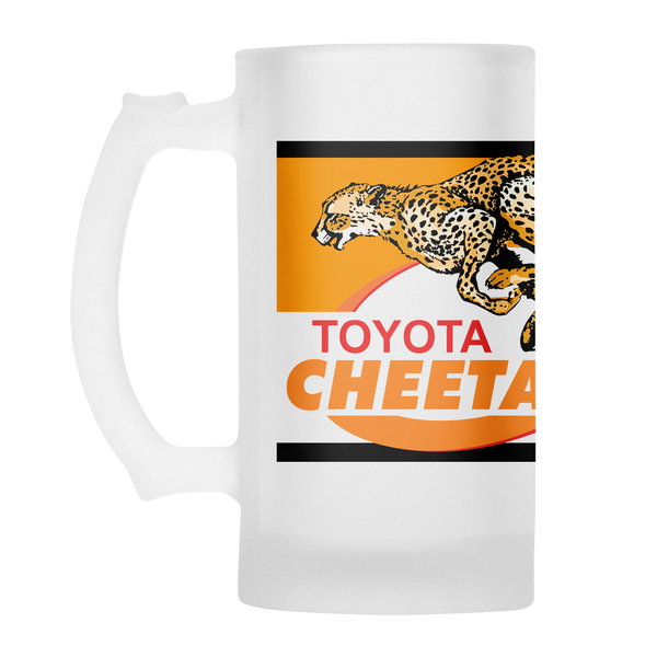 CHEETAHS Rugby Frosted Glass Beer Mug - JERSEY