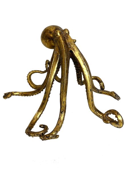 Octopus Ornament (Gold Leaf)
