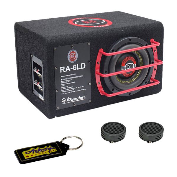 Reference Audio 6.5" Subwoofer in Ported Enclosure &amp; Evo Tweeters &amp; Keyring